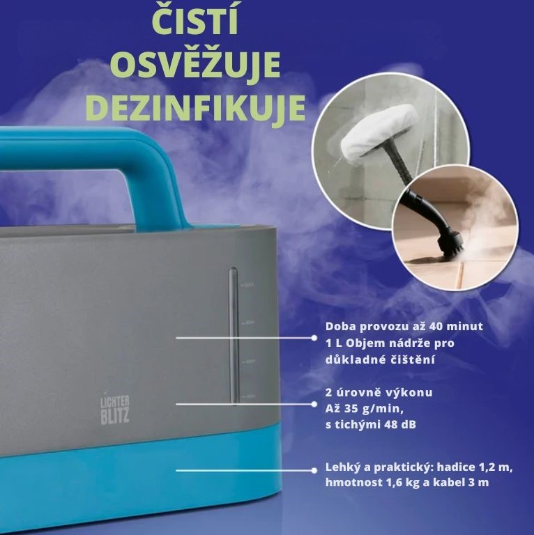 CleanMaxx Ruční parní čistič LichterBlitz 19413 (5)